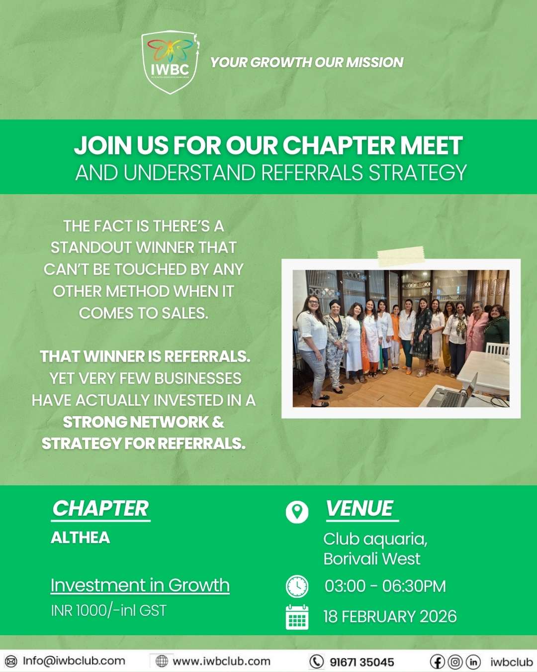 Chapter Althea Social Meet